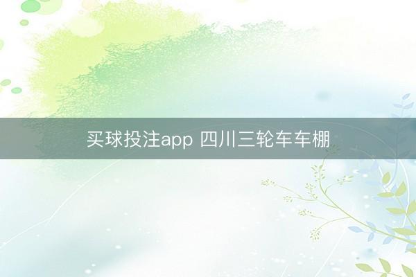 买球投注app 四川三轮车车棚