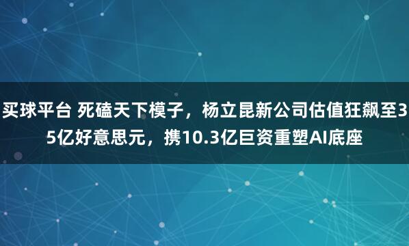 买球平台 死磕天下模子，杨立昆新公司估值狂飙至35亿好意思元，携10.3亿巨资重塑AI底座