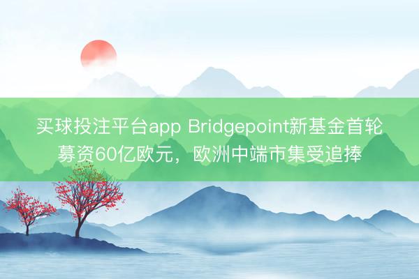 买球投注平台app Bridgepoint新基金首轮募资60亿欧元，欧洲中端市集受追捧