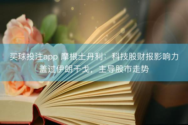 买球投注app 摩根士丹利：科技股财报影响力盖过伊朗干戈，主导股市走势