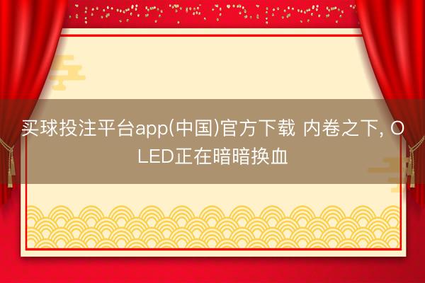 买球投注平台app(中国)官方下载 内卷之下， OLED正在暗暗换血