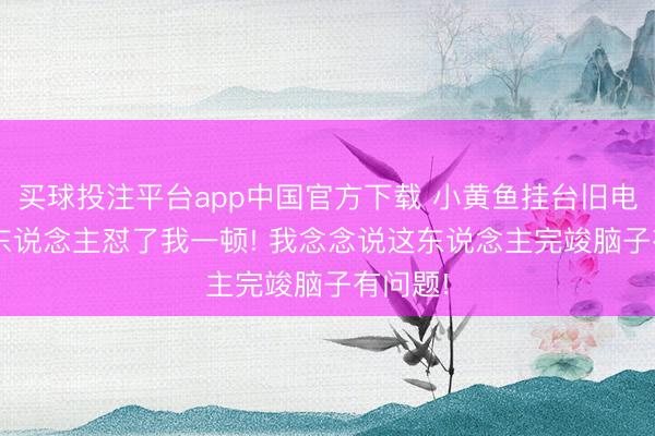 买球投注平台app中国官方下载 小黄鱼挂台旧电脑, 有东说念主怼了我一顿! 我念念说这东说念主完竣脑子有问题!