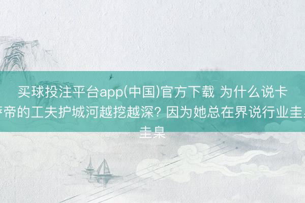 买球投注平台app(中国)官方下载 为什么说卡萨帝的工夫护城河越挖越深? 因为她总在界说行业圭臬